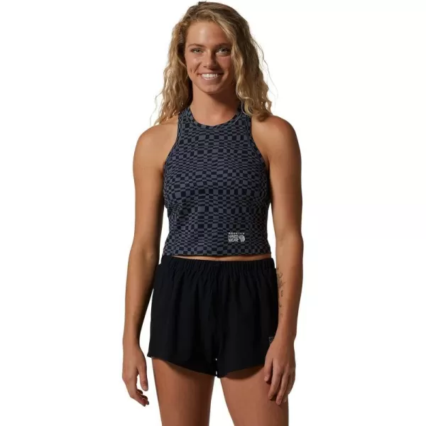 imageMountain Hardwear Womens Mountain Stretch TankletteBlue Slate Checks Print