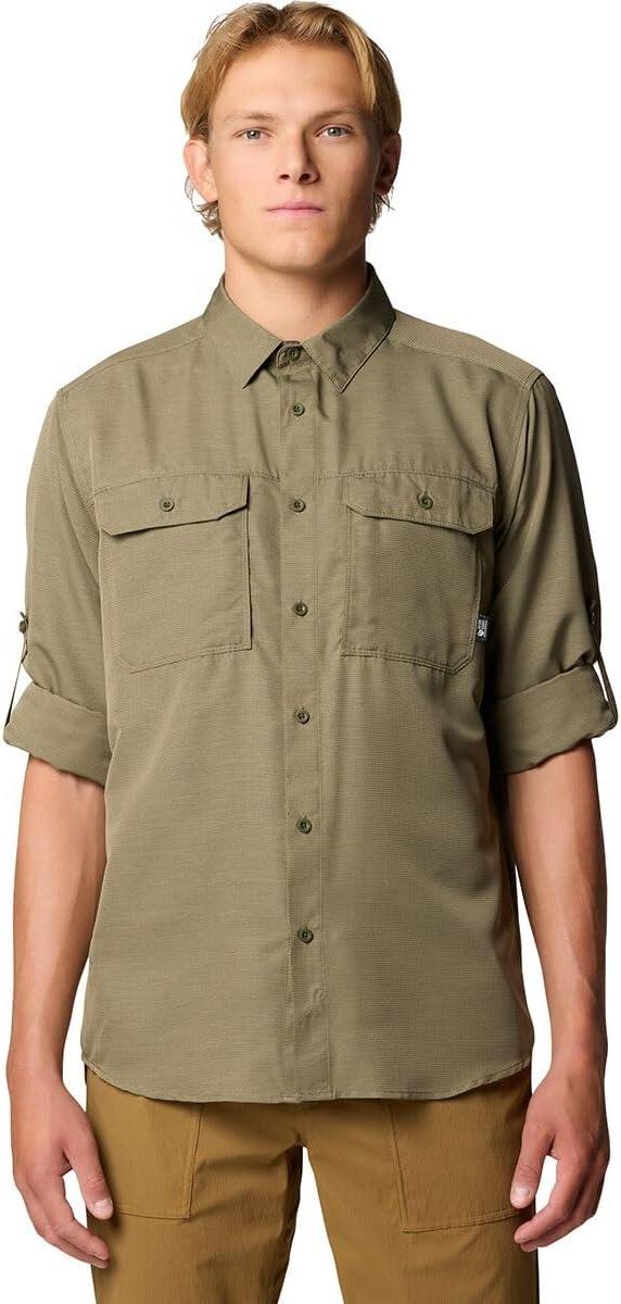 imageMountain Hardwear Mens Canyon Long Sleeve ShirtStone Green