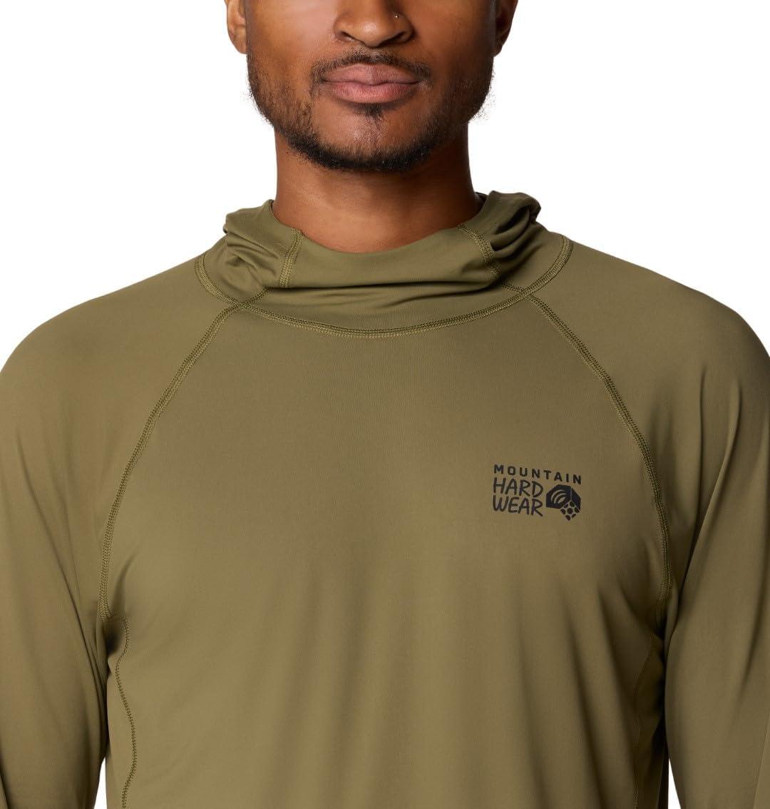 imageMountain Hardwear Mens Crater Lake Hoody for Hiking Camping Backpacking and Casual WearCombat Green
