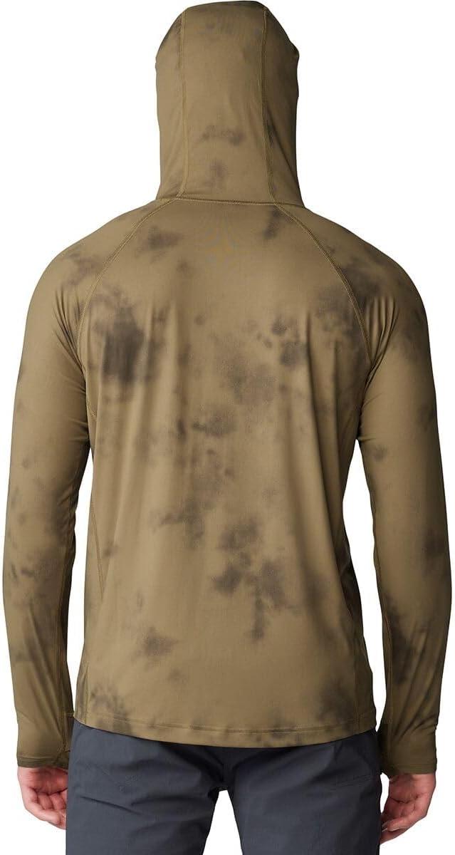 imageMountain Hardwear Mens Crater Lake Hoody for Hiking Camping Backpacking and Casual WearRaw Clay Clouds Dye Print