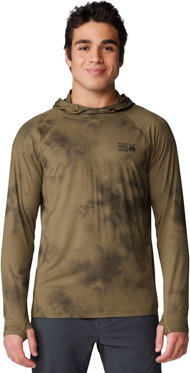 imageMountain Hardwear Mens Crater Lake Hoody for Hiking Camping Backpacking and Casual WearRaw Clay Clouds Dye Print