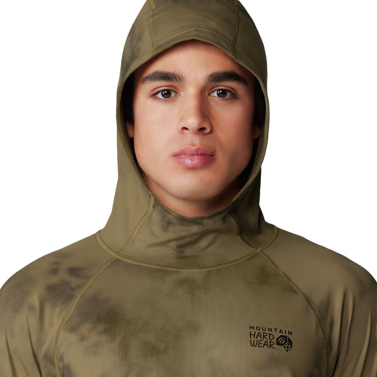 imageMountain Hardwear Mens Crater Lake Hoody for Hiking Camping Backpacking and Casual WearRaw Clay Clouds Dye Print