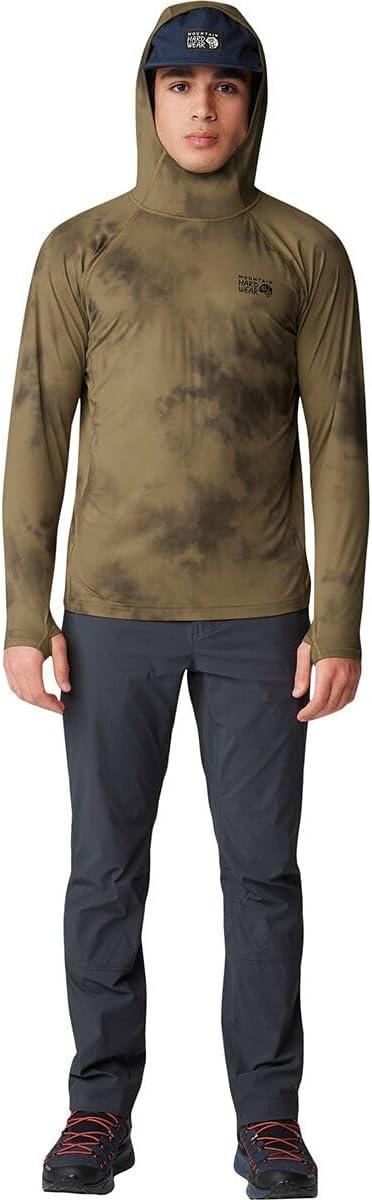 imageMountain Hardwear Mens Crater Lake Hoody for Hiking Camping Backpacking and Casual WearRaw Clay Clouds Dye Print