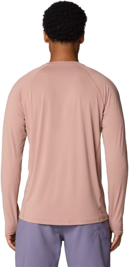 imageMountain Hardwear Mens Crater Lake Long Sleeve Crew Shirt for Hiking Camping Outdoor Adventures and Casual WearSmoky Quartz