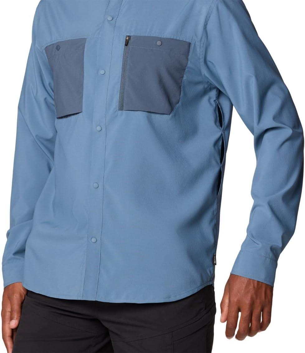 imageMountain Hardwear Mens Standard Trail Sender Long SleeveAdriatic Blue  Moon Blue