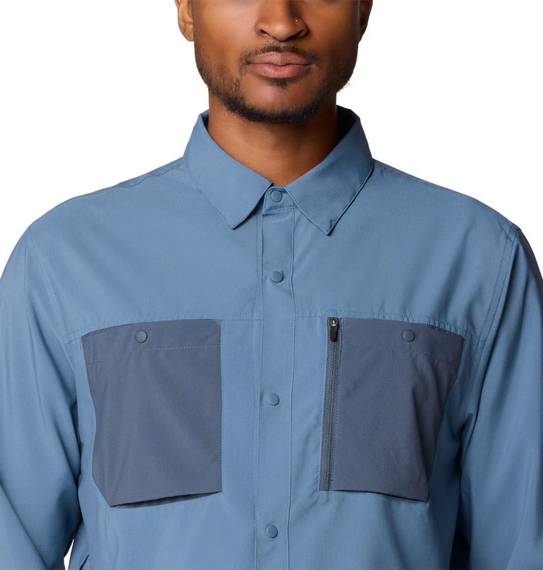 imageMountain Hardwear Mens Standard Trail Sender Long SleeveAdriatic Blue  Moon Blue