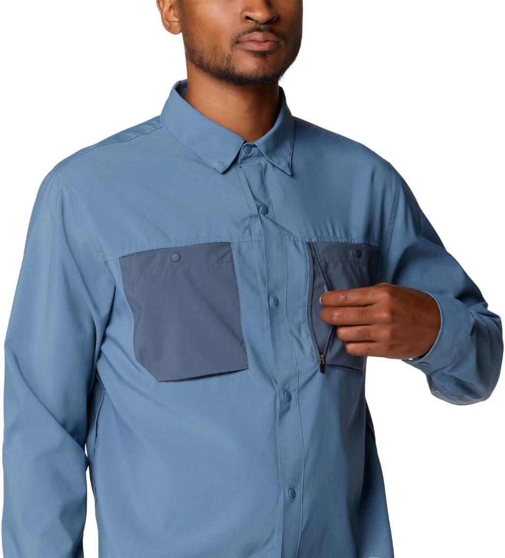 imageMountain Hardwear Mens Standard Trail Sender Long SleeveAdriatic Blue  Moon Blue