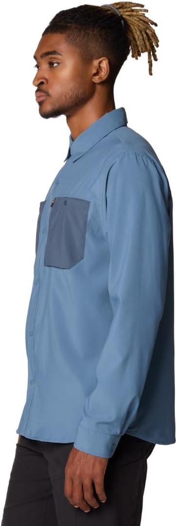 imageMountain Hardwear Mens Standard Trail Sender Long SleeveAdriatic Blue  Moon Blue