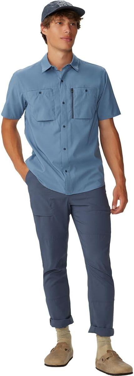 imageMountain Hardwear Mens Trail Sender Short SleeveLight Zinc  Blue Slate
