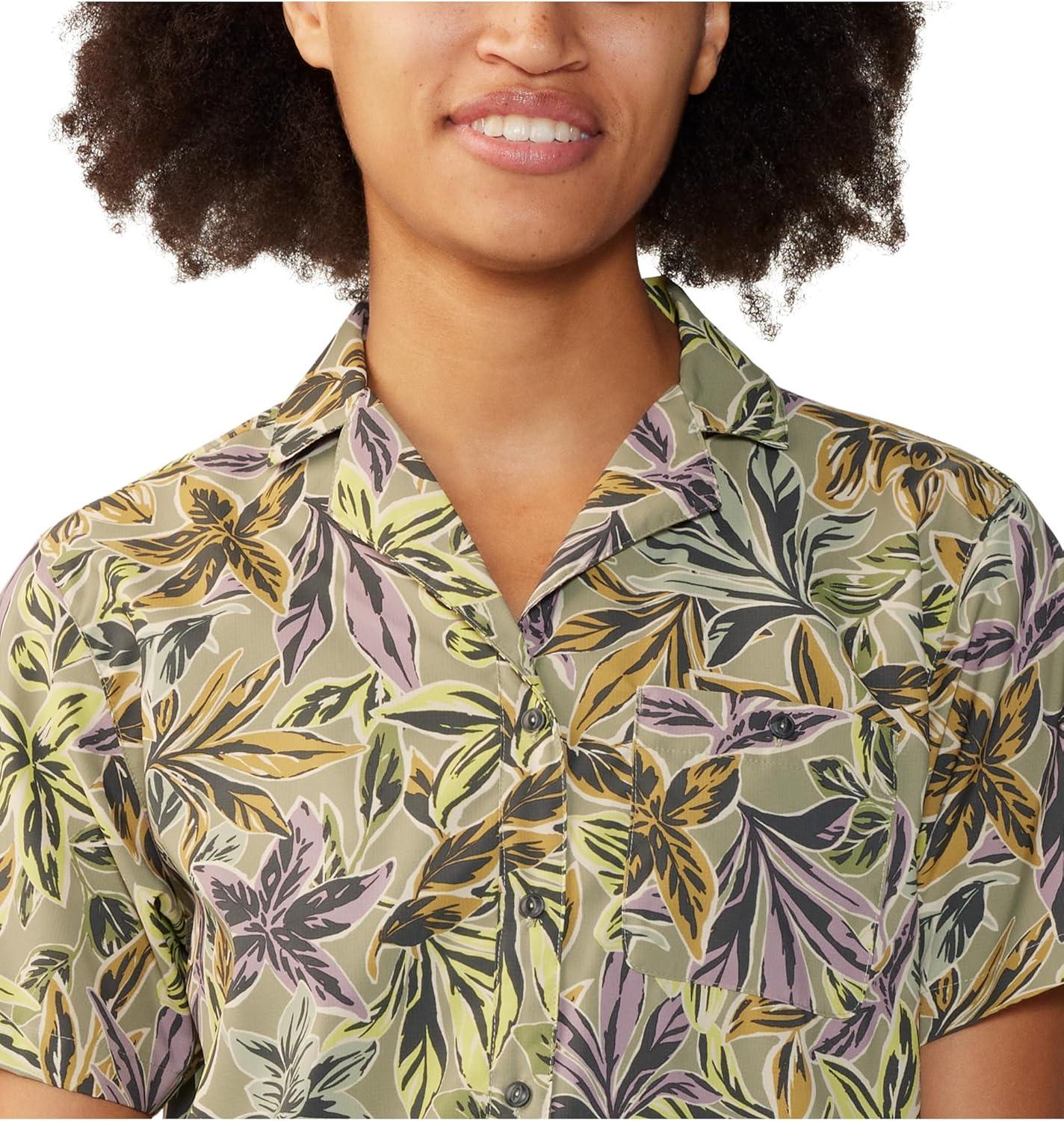 imageMountain Hardwear Womens Trail Sender Short SleeveMantis Green Floral Print