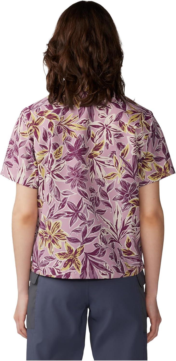 imageMountain Hardwear Womens Trail Sender Short SleevePink Moonstone Floral Print