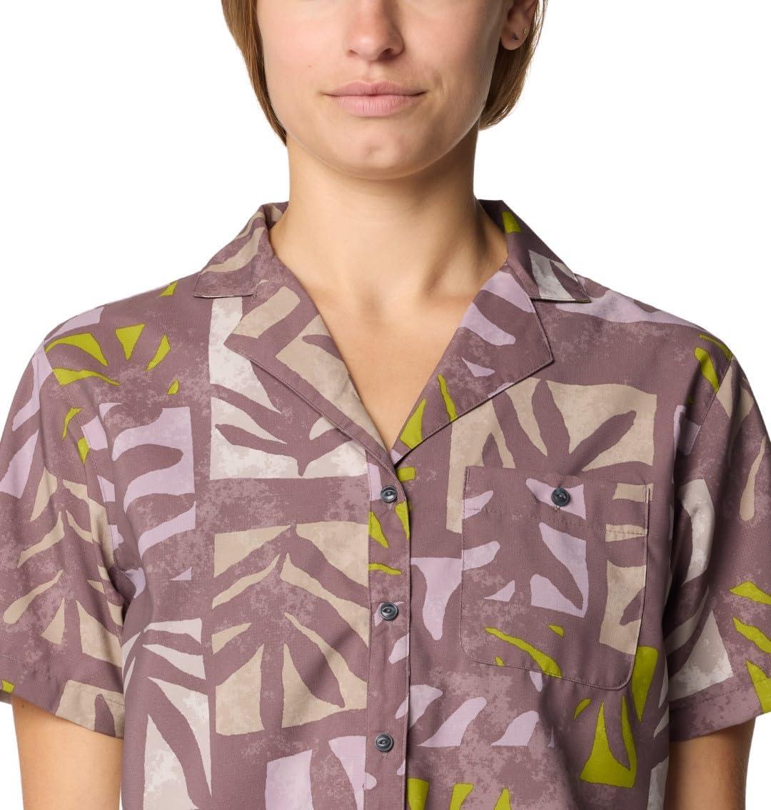 imageMountain Hardwear Womens Trail Sender Short SleeveWarm Ash Meadows Print