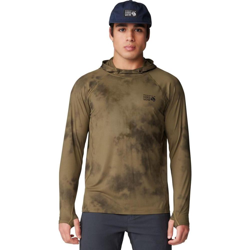 imageMountain Hardwear Mens Crater Lake Hoody for Hiking Camping Backpacking and Casual WearRaw Clay Clouds Dye Print