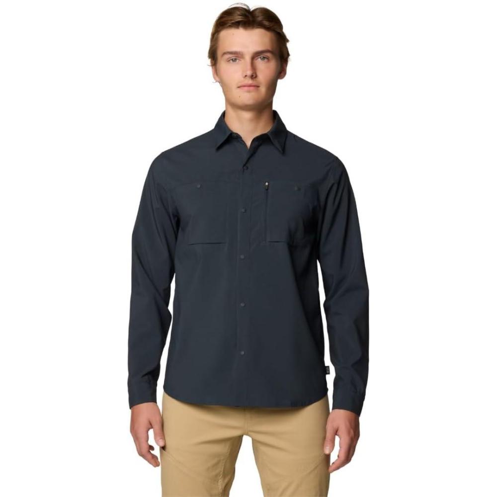 imageMountain Hardwear Mens Standard Trail Sender Long SleeveDark Storm