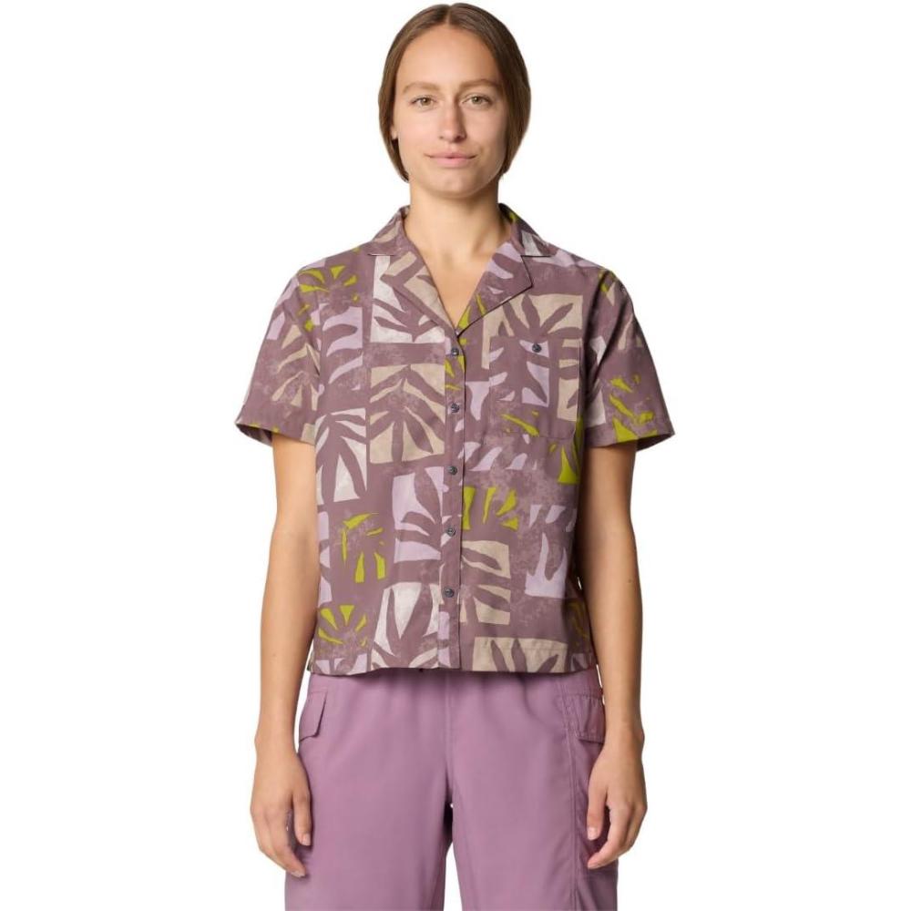 imageMountain Hardwear Womens Trail Sender Short SleeveWarm Ash Meadows Print