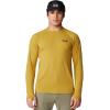imageMountain Hardwear Mens Crater Lake Long Sleeve Crew Shirt for Hiking Camping Outdoor Adventures and Casual WearDark Bolt