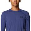 imageMountain Hardwear Mens Crater Lake Long Sleeve Crew Shirt for Hiking Camping Outdoor Adventures and Casual WearLapis Dusk
