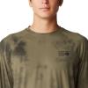 imageMountain Hardwear Mens Crater Lake Long Sleeve Crew Shirt for Hiking Camping Outdoor Adventures and Casual WearRaw Clay Clouds Dye Print