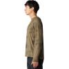 imageMountain Hardwear Mens Crater Lake Long Sleeve Crew Shirt for Hiking Camping Outdoor Adventures and Casual WearRaw Clay Clouds Dye Print