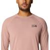imageMountain Hardwear Mens Crater Lake Long Sleeve Crew Shirt for Hiking Camping Outdoor Adventures and Casual WearSmoky Quartz