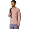imageMountain Hardwear Mens Crater Lake Long Sleeve Crew Shirt for Hiking Camping Outdoor Adventures and Casual WearSmoky Quartz