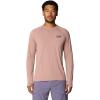 imageMountain Hardwear Mens Crater Lake Long Sleeve Crew Shirt for Hiking Camping Outdoor Adventures and Casual WearSmoky Quartz