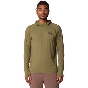 imageMountain Hardwear Mens Crater Lake Hoody for Hiking Camping Backpacking and Casual WearCombat Green