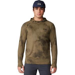 imageMountain Hardwear Mens Crater Lake Hoody for Hiking Camping Backpacking and Casual WearRaw Clay Clouds Dye Print