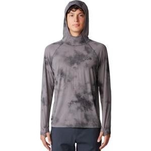 imageMountain Hardwear Mens Crater Lake Hoody for Hiking Camping Backpacking and Casual WearSediment Clouds Dye Print
