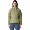 imageMountain Hardwear Womens Deloro Down Full Zip HoodyMantis Green  New 2024