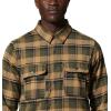 imageMountain Hardwear Mens Outpost Long Sleeve Lined ShirtSandstorm Hot Spring Plaid