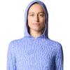 imageMountain Hardwear Womens Crater Lake Long Sleeve Hoody for Hiking Camping Backpacking and Casual WearLight Illusion Digidaze Print