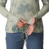 imageMountain Hardwear Womens Crater Lake Long Sleeve Hoody for Hiking Camping Backpacking and Casual WearWhite Sage Clouds Print