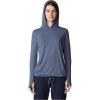 imageMountain Hardwear Womens Crater Lake Long Sleeve Hoody for Hiking Camping Backpacking and Casual WearBlue Slate