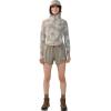 imageMountain Hardwear Womens Standard Crater Lake Crop ZipDunes Spore Dye Print
