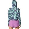 imageMountain Hardwear Womens Standard Crater Lake Crop ZipLapis Dusk Spore Dye Print