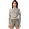 imageMountain Hardwear Womens Standard Crater Lake Crop ZipDunes Spore Dye Print