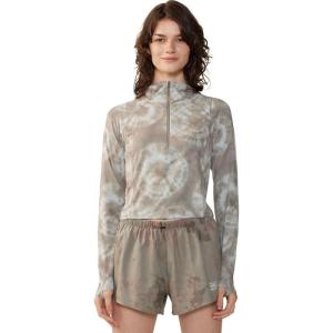 imageMountain Hardwear Womens Standard Crater Lake Crop ZipDunes Spore Dye Print