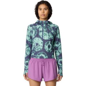 imageMountain Hardwear Womens Standard Crater Lake Crop ZipLapis Dusk Spore Dye Print
