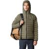 imageMountain Hardwear Mens Deloro Down Full Zip HoodyStone Green  New 2024
