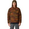 imageMountain Hardwear Mens StretchDown Light Pullover HoodyIron Oxide Stria Print