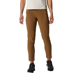 imageMountain Hardwear Womens Dynama High Rise Ankle Pant for Hiking Exercise Outdoor Adventures and Casual WearCorozo Nut