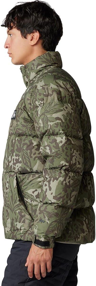imageMountain Hardwear Mens Nevadan Down JacketStone Green Forests Floor Print  New 2024