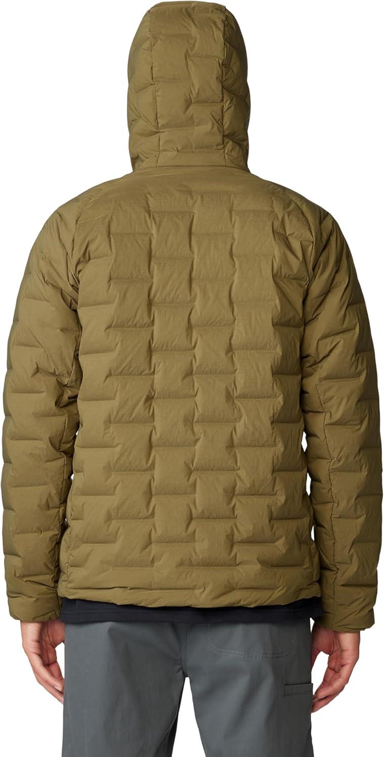 imageMountain Hardwear Mens StretchDown HoodyCombat Green  New 2024