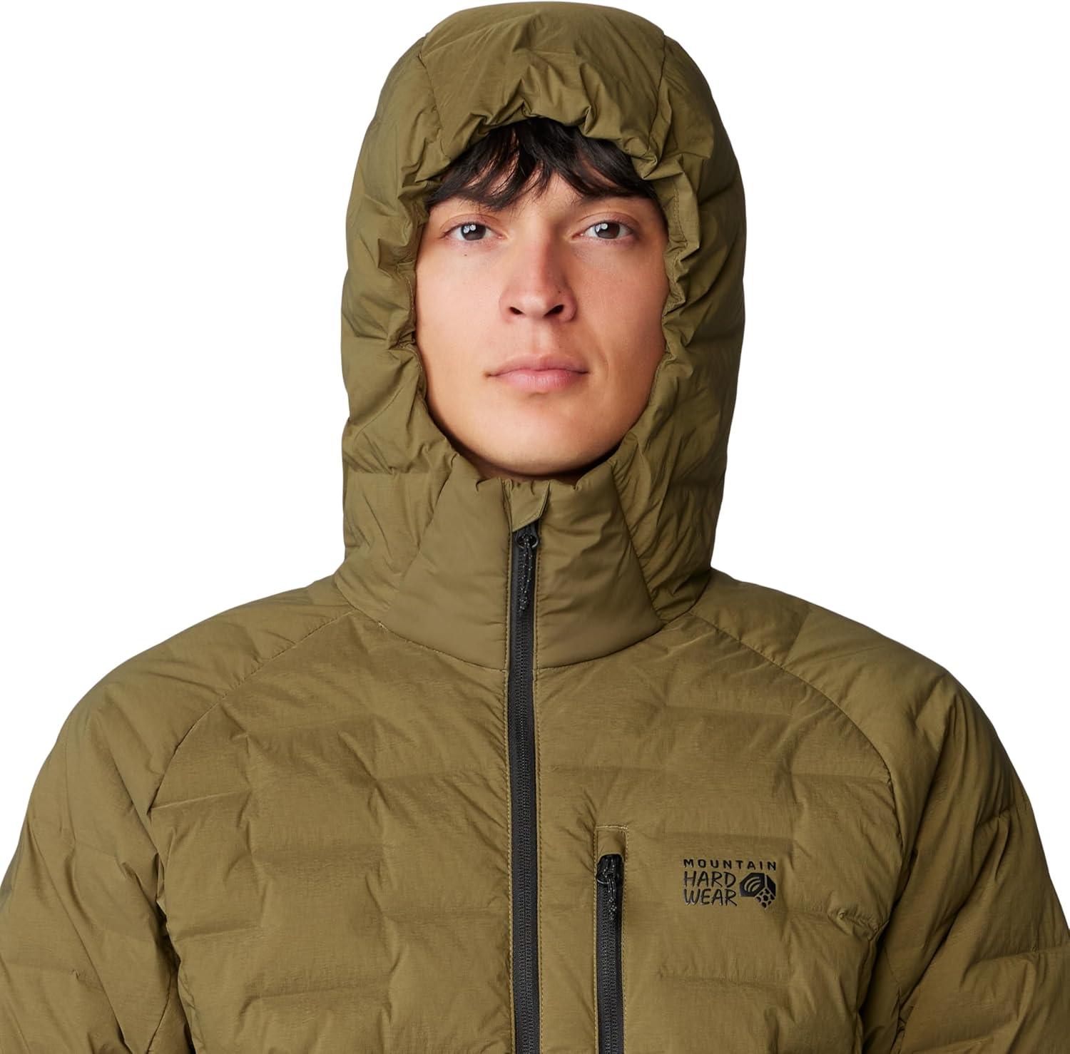 imageMountain Hardwear Mens StretchDown HoodyCombat Green  New 2024