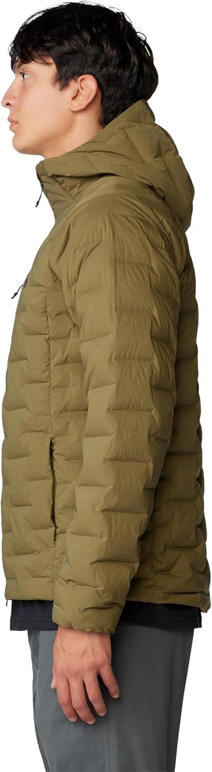 imageMountain Hardwear Mens StretchDown HoodyCombat Green  New 2024