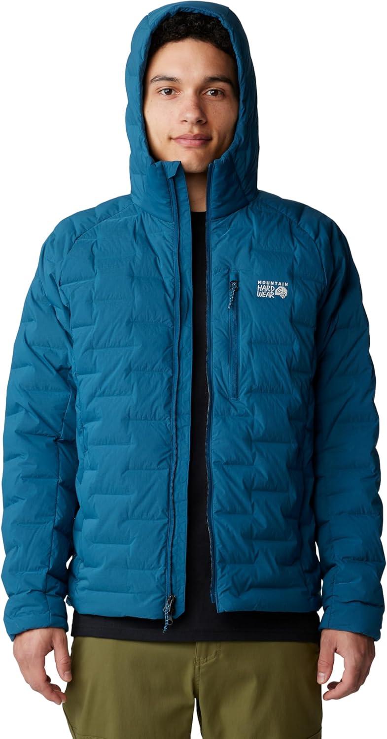 imageMountain Hardwear Mens StretchDown HoodyDark Caspian  New 2024