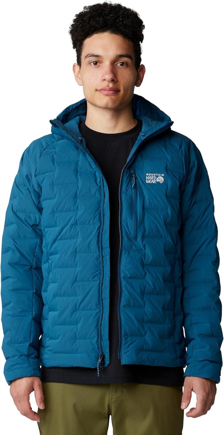 imageMountain Hardwear Mens StretchDown HoodyDark Caspian  New 2024