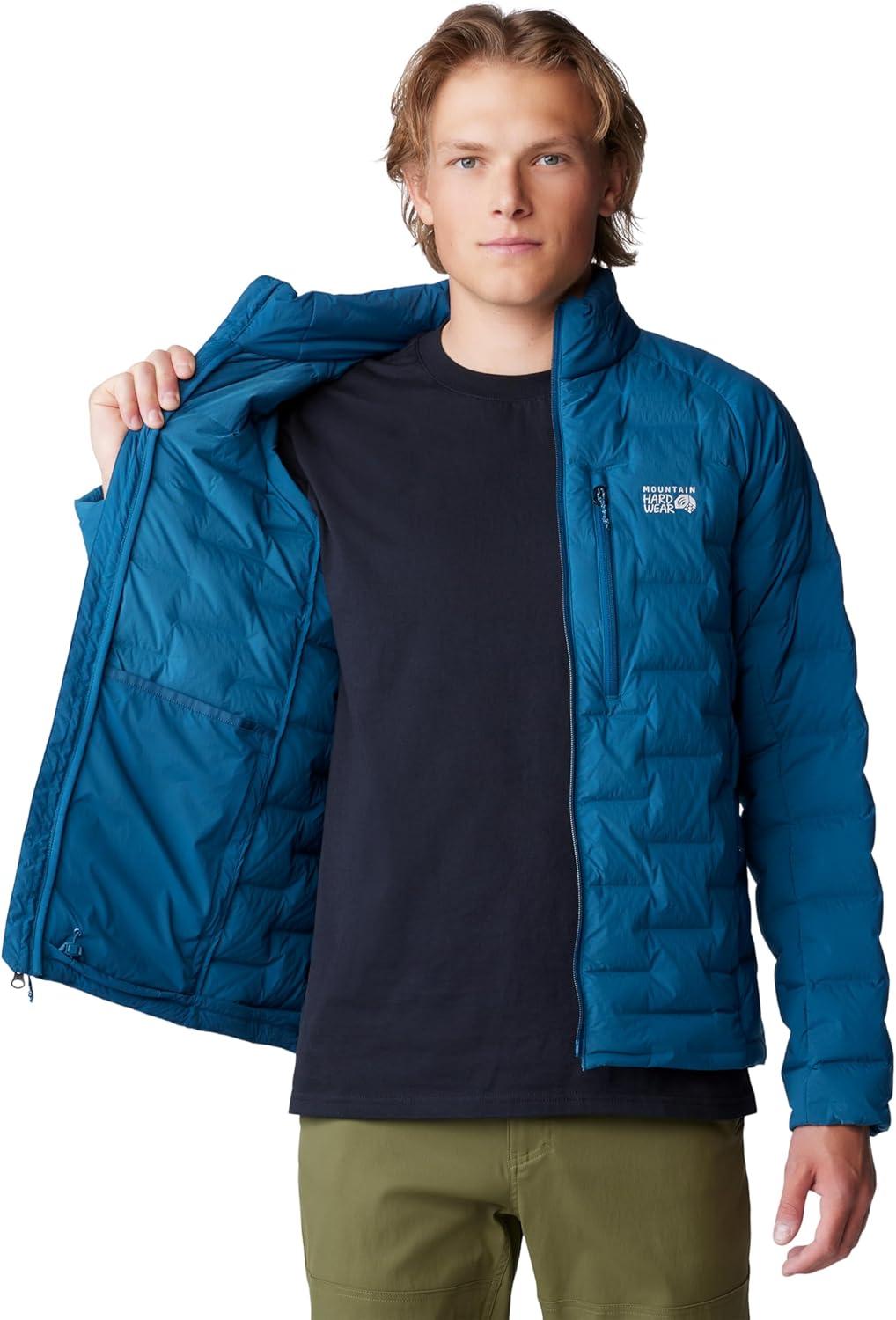 imageMountain Hardwear Mens StretchDown JacketDark Caspian  New 2024