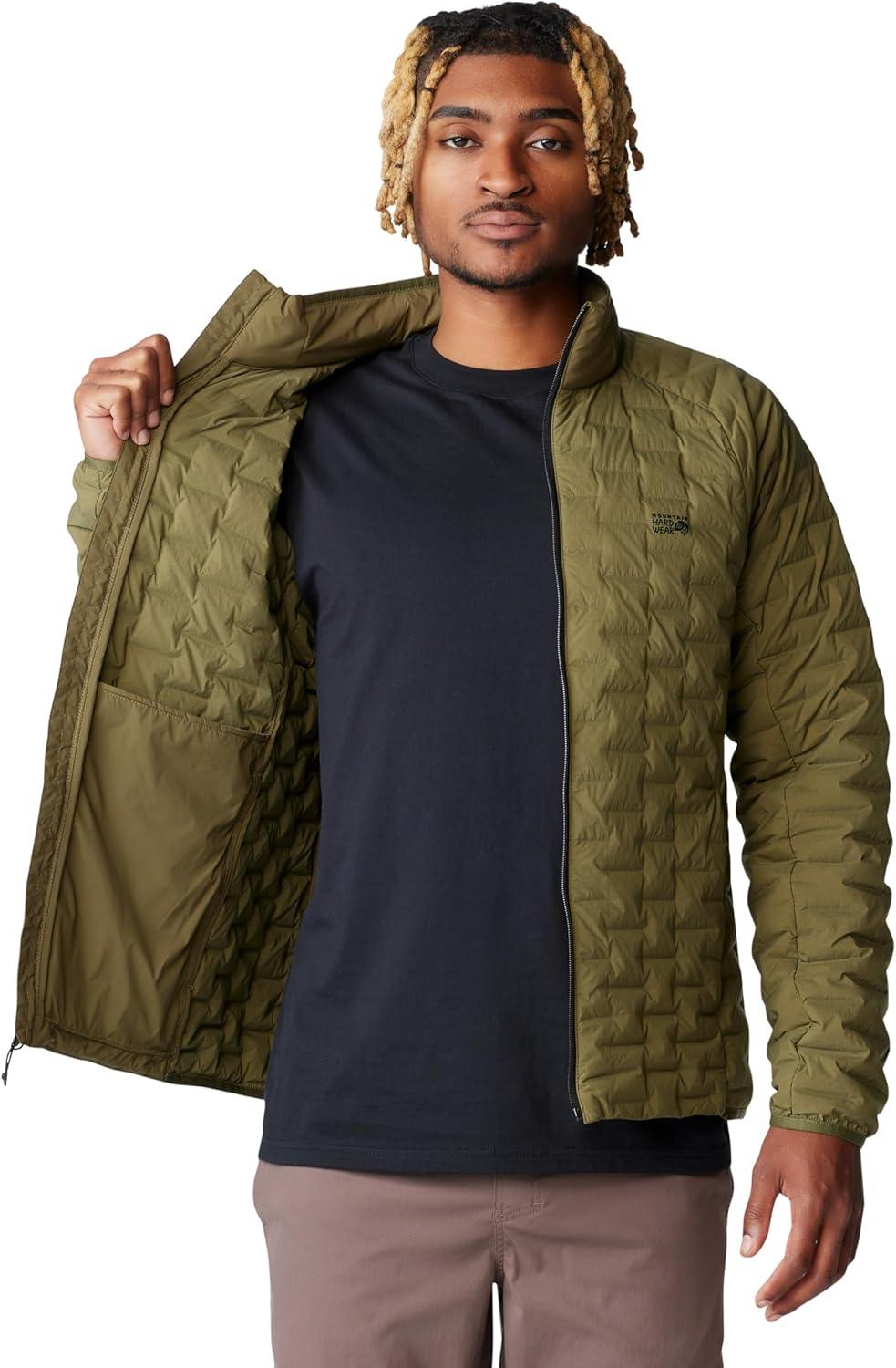 imageMountain Hardwear Mens StretchDown Light JacketCombat Green  New 2024